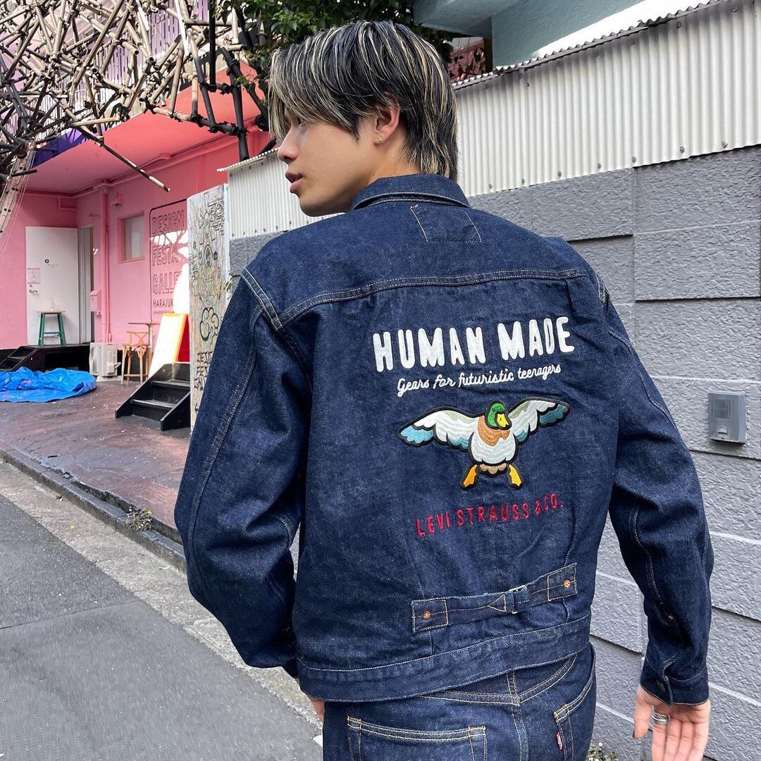 コムドットゆうた着用 HUMAN MADE RUGBY S/S SHIRT BK-