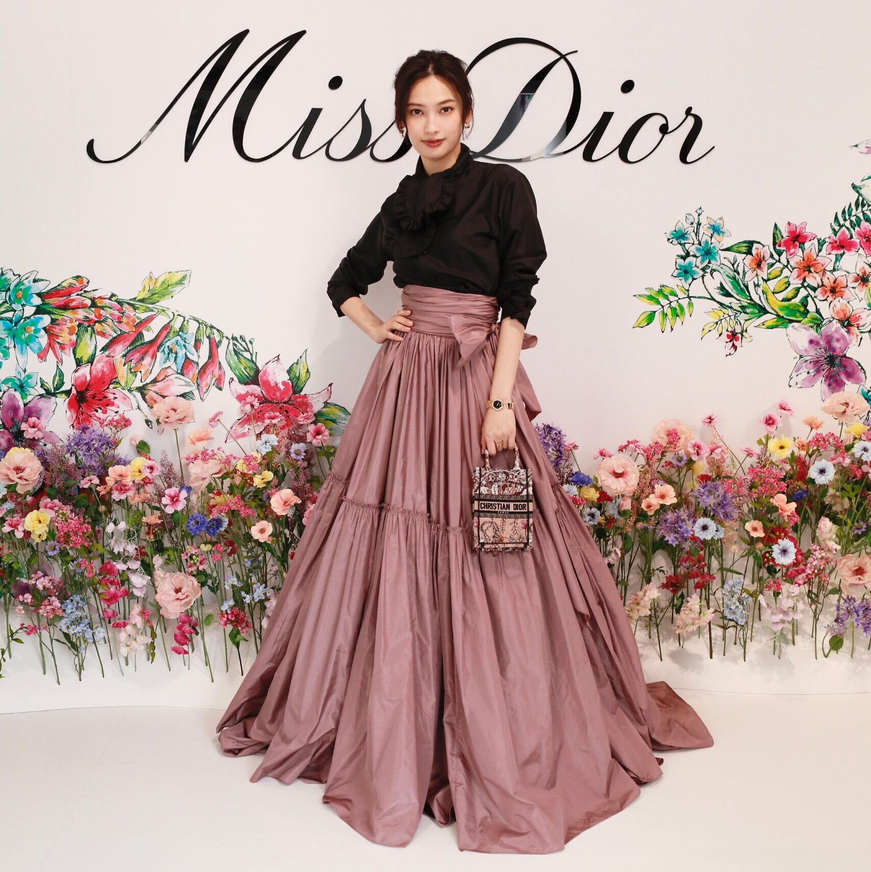 後ろファスナーMiss Dior Christian Dior ロングスカート - jkc78.com